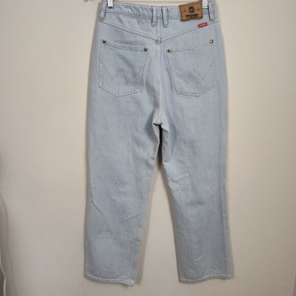 WRANGLER DISTRESSED HIGH WAISTED JEANS LITA WOMEN SIZE 10 BUTTONFLY  LIGHT WASH - Picture 10 of 17
